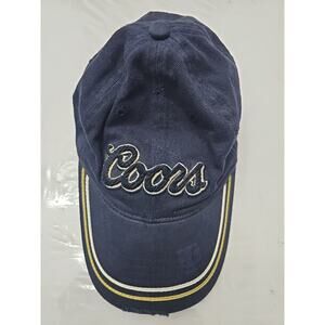 VINTAGE Coors Hat Distressed One Size 100% Cotton Cool Perfect Fit Embroidered